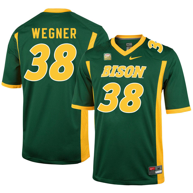 Men #38 Garret Wegner North Dakota State Bison College Football Jerseys Sale-Green